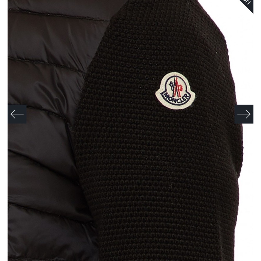 MONCLER MAGLIONE TRICOT CARD BLACK/XL - Picture 5 of 12